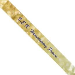 Full-color Sash - Gold Bubbles