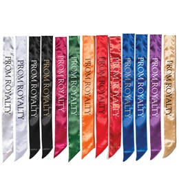 Satin Prom Royalty Sash