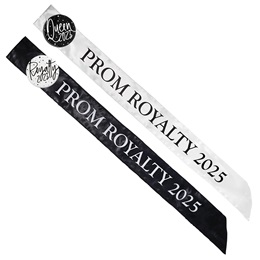 Prom Royalty Year Sash and Button Set