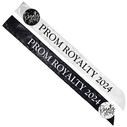 Prom Royalty Year Sash and Button Set