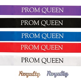 Anderson's Prom Queen Ribbon Sash with Pin Set